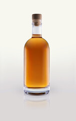 botlle of  brandy isolated on white