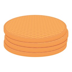 Dutch cuisine icon cartoon vector. Board food. Travel pot