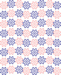 Pink Violet Flower Pattern