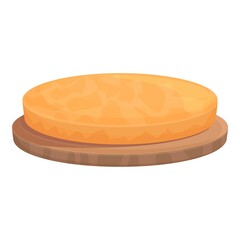 Spanish cake icon cartoon vector. Spain food. Dish madrid