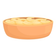 Restaurant dish icon cartoon vector. Spanish food. Tapas soup