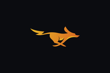 logo with a fox with a lightning tail.
