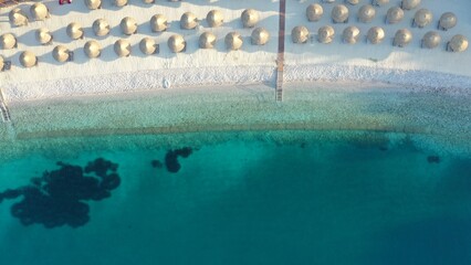 Aerial view of an amazing beach.