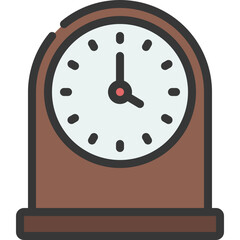 Wooden Clock Icon