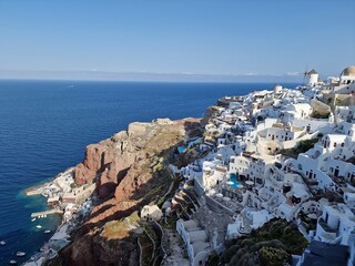 view from the top of the cliff