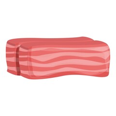 Cut meat icon cartoon vector. Beef food. Steak pork