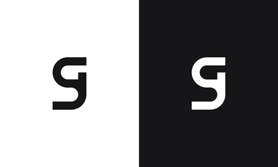 Letter SG Logo, unique logo, black and white logo, premium elegant logo, Lettter SG Vector	
