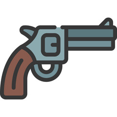 Revolver Pistol Icon