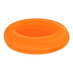 Orange dry fruit icon cartoon vector. Snack fresh. Cereal breakfast
