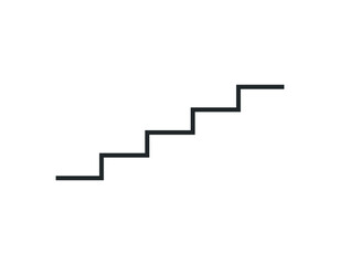 Symbol sign. Stairs pictogram, stairs sign