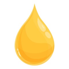 Olive oil drop icon cartoon vector. Food product. Liquid tree