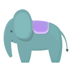 Elephant toy icon cartoon vector. Shop toy. Plastic element