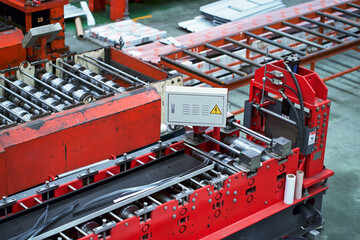 Metal sheet product line machine for cutting and forming steel in factory