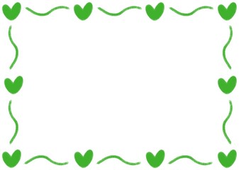 하트물결 메모 편지지 