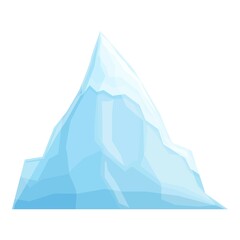 Arctic ice icon cartoon vector. Water glacier. North freeze