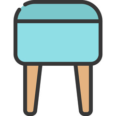 Fototapeta premium Rounded Stool Icon