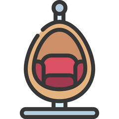 Garden Egg Chair Icon