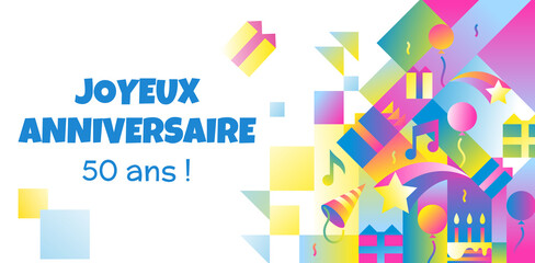 carte anniversaire 50 ans