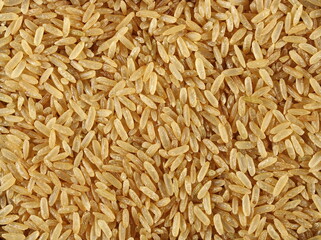 Integral rice, uncooked pile background and texture