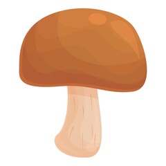 Character mushroom icon cartoon vector. Shiitake food. Shitake morel