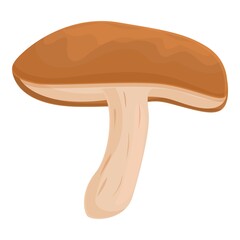 Agriculture mushroom icon cartoon vector. Shiitake food. Chinese shitake
