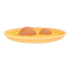 Romanian soup icon cartoon vector. National country. Great union