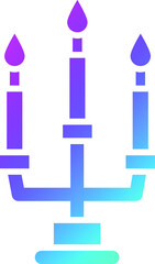 Candle Vector Icon Design Illustration