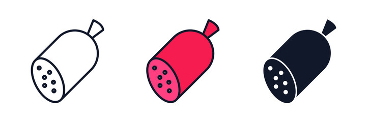 salami icon symbol template for graphic and web design collection logo vector illustration
