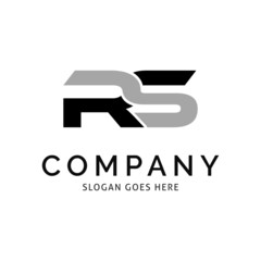 Initial RS Letter Logo Template Design Vector