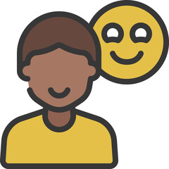 Obraz premium Happy Customer Male Icon