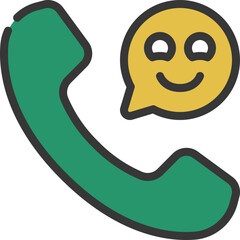 Happy Phone Call Icon