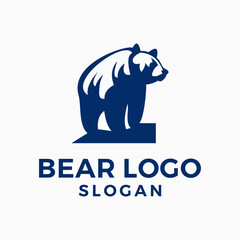 Bear Logo Design vector illustration