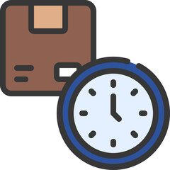 Parcel Delivery Time Icon