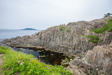 福井県　東尋坊の絶壁
