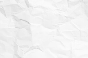 Grunge wrinkled white color blank paper textured background