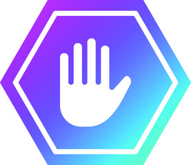 Ad Block Vector Icon Design Illustration