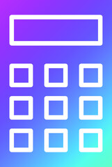 Calculator Vector Icon Design Illustration
