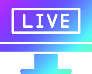 Live Stream Vector Icon Design Illustration