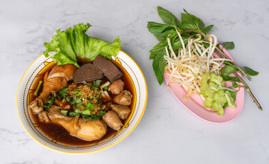 Thai Spicy Salads and Stewed Beef Pork Noodles