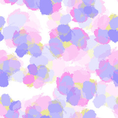 Fototapeta na wymiar seamless sweet watercolour flowers pattern background , greeting card or fabric
