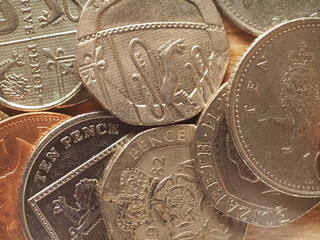 Pound coins United Kingdom currency