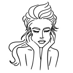 Beauty woman, Woman line art, Woman pose