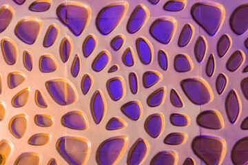 Abstract Pattern Interior Design Wall with Holes Sample Color Light Decoration Texture Background