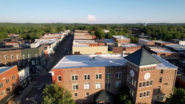 Mount Airy Nc, North Carolina Aerial Tilt Up, Mt Airy