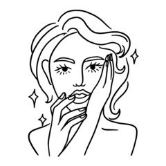 Beauty woman, Woman line art, Woman pose