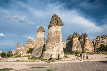 fairy chimneys in Pasabag in Cappadocia
