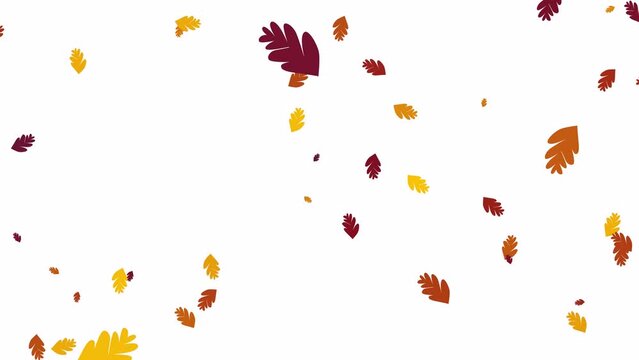 Falling Leaves autumn season with isolated background.natural decoration background element

