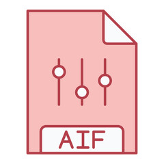 AIF File Format Icon Design