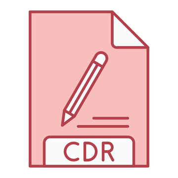 CDR File Format Icon Design