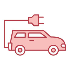 Electric Car Icon Design